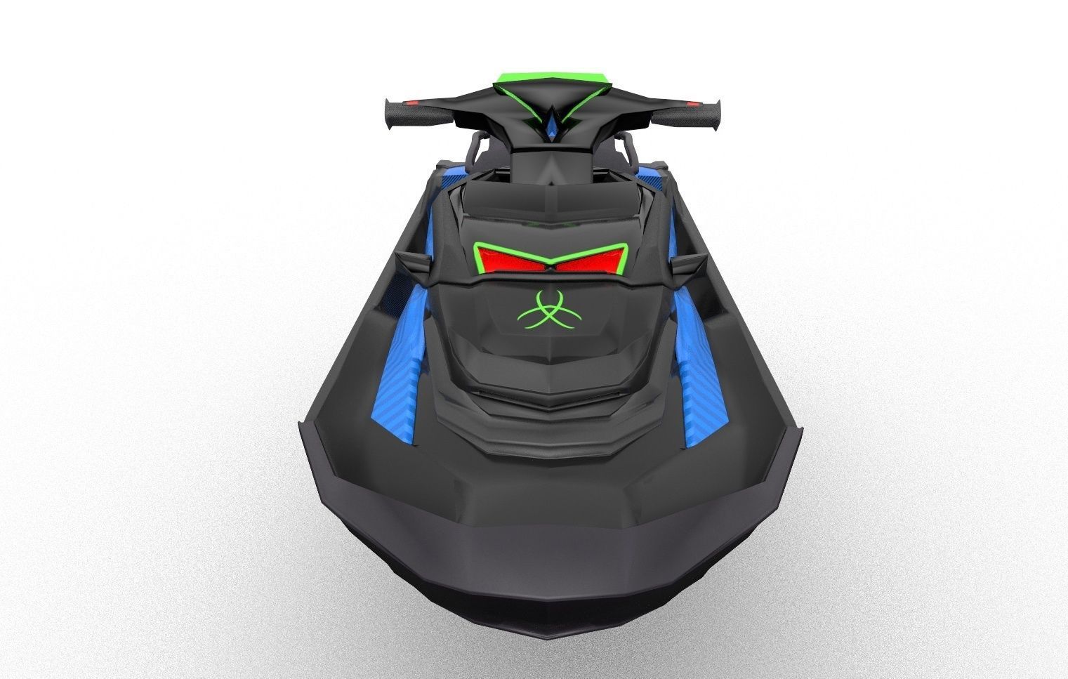Jetski 03 Low-poly 3D model_3