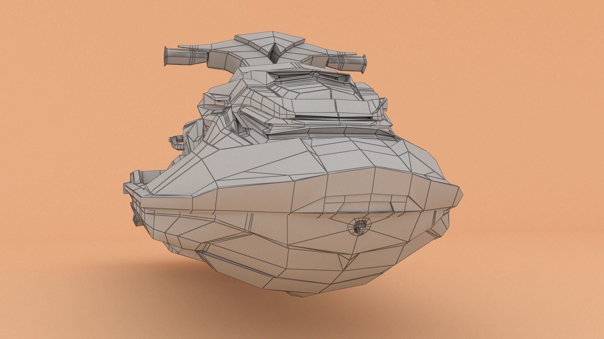 Jetski 03 Low-poly 3D model_15