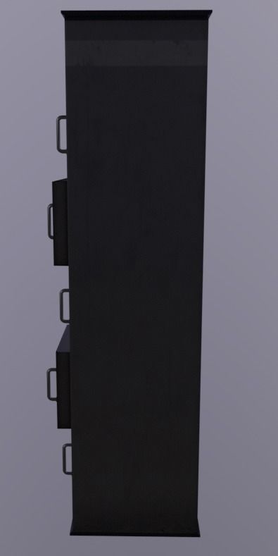 Computer Terminal Low-poly 3D model_4