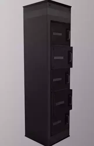 Computer Terminal Low-poly 3D model Computer Terminal Low-poly 3D model