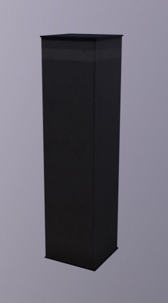 Computer Terminal Low-poly 3D model_4