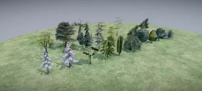 lowpoly vegetation selection 06