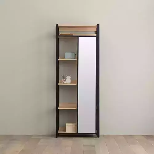 6 Tier Mirror Sliding Shelf