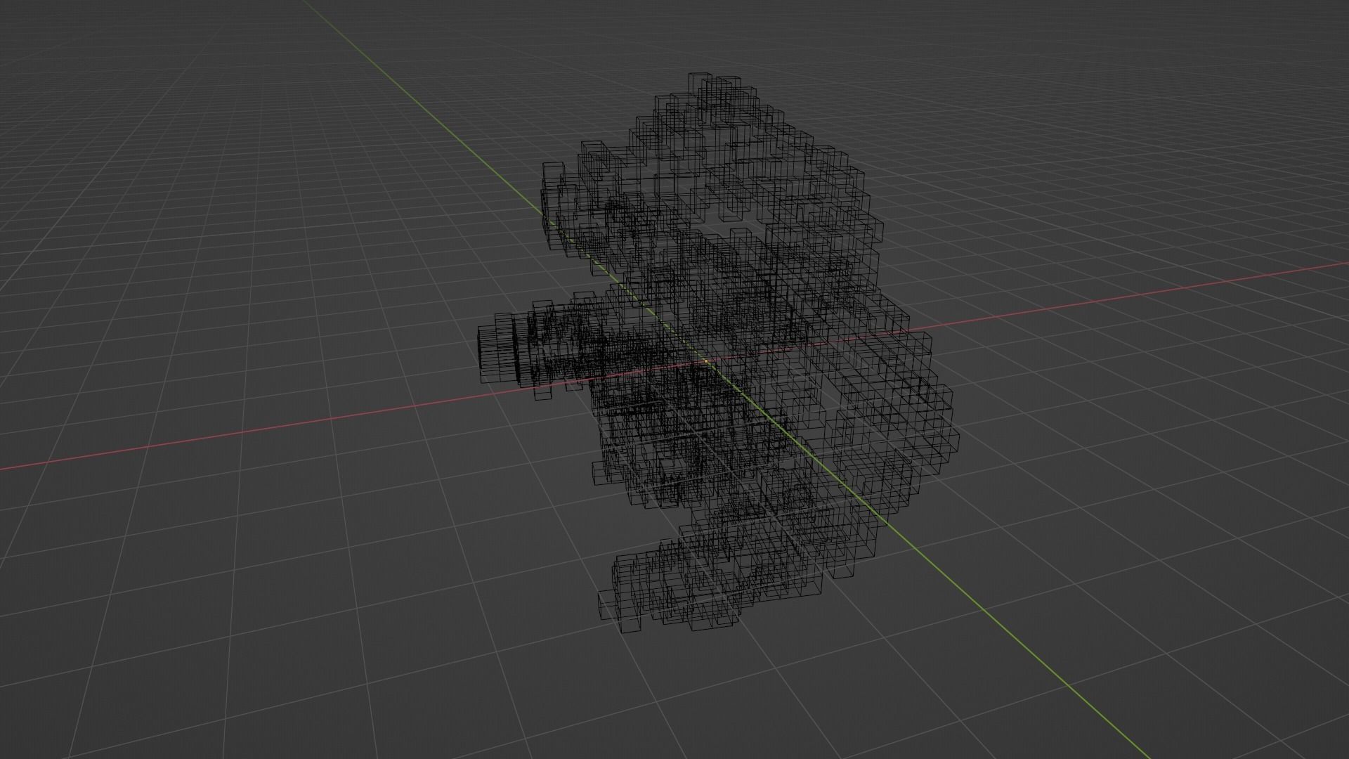 Abstract block Low-poly 3D model_7