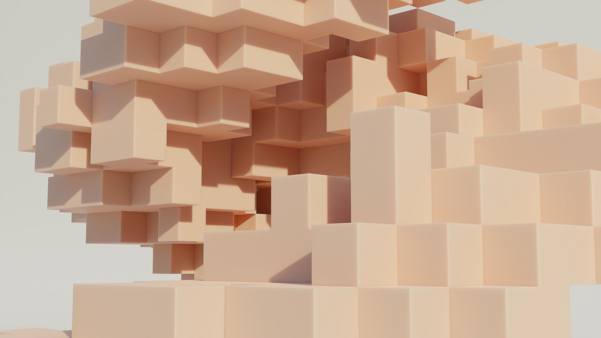 Abstract block Low-poly 3D model_3