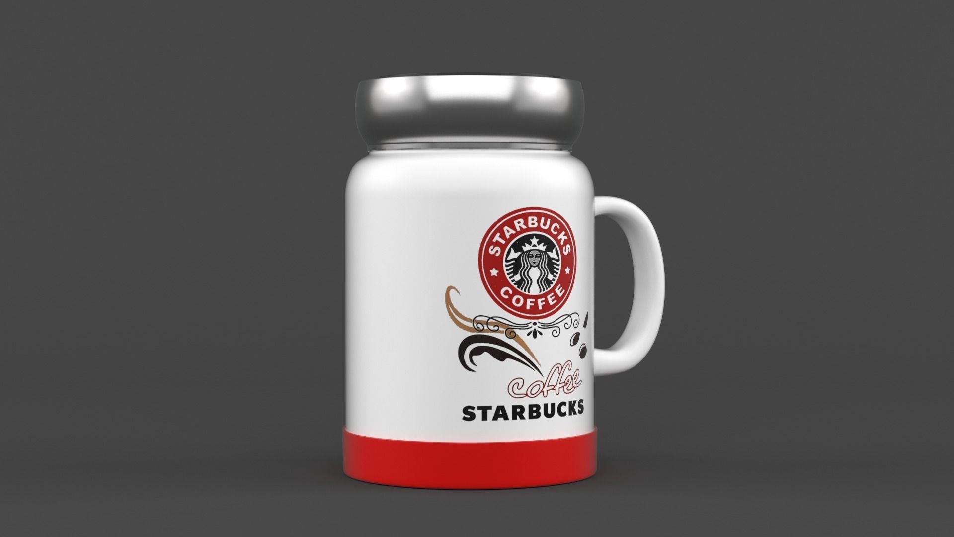 Starbucks Coffee Cup 3D model_1