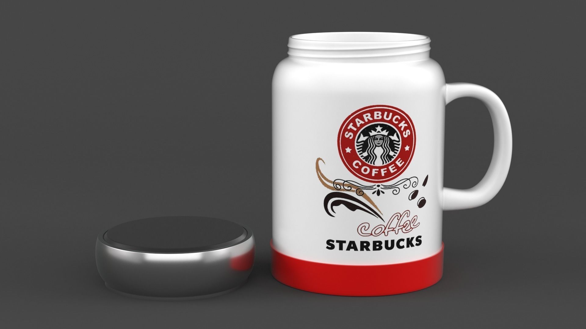 Starbucks Coffee Cup 3D model_3