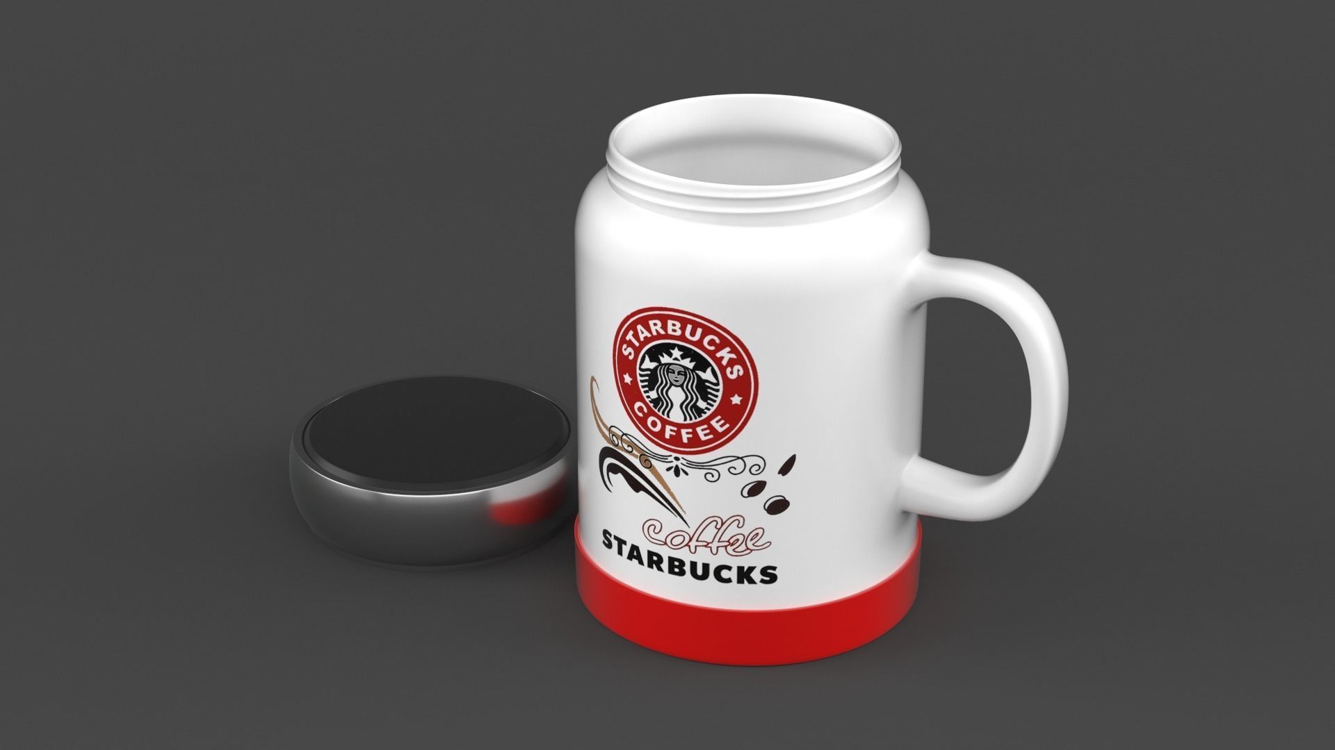 Starbucks Coffee Cup 3D model_4
