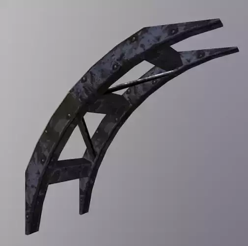 Crane Bend Support Low-poly 3D model