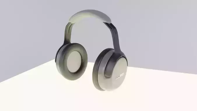 Wireless Headphone   Low-poly 3D model