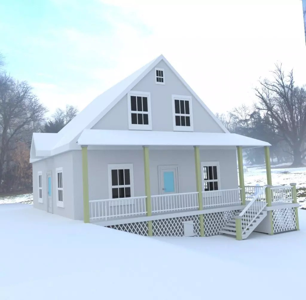 House model from Walking Dead Game Low-poly 3D model