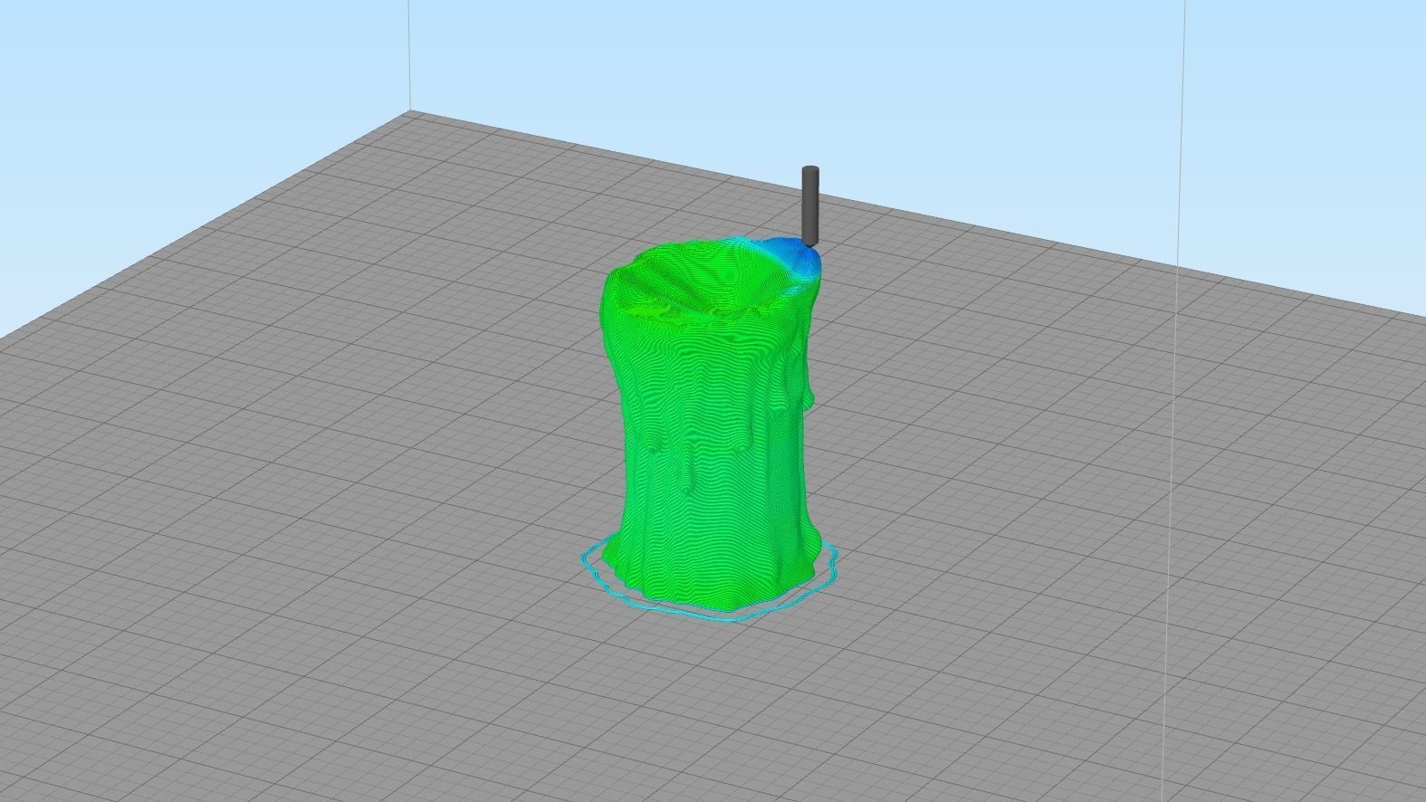 melted candle 3D print model_9