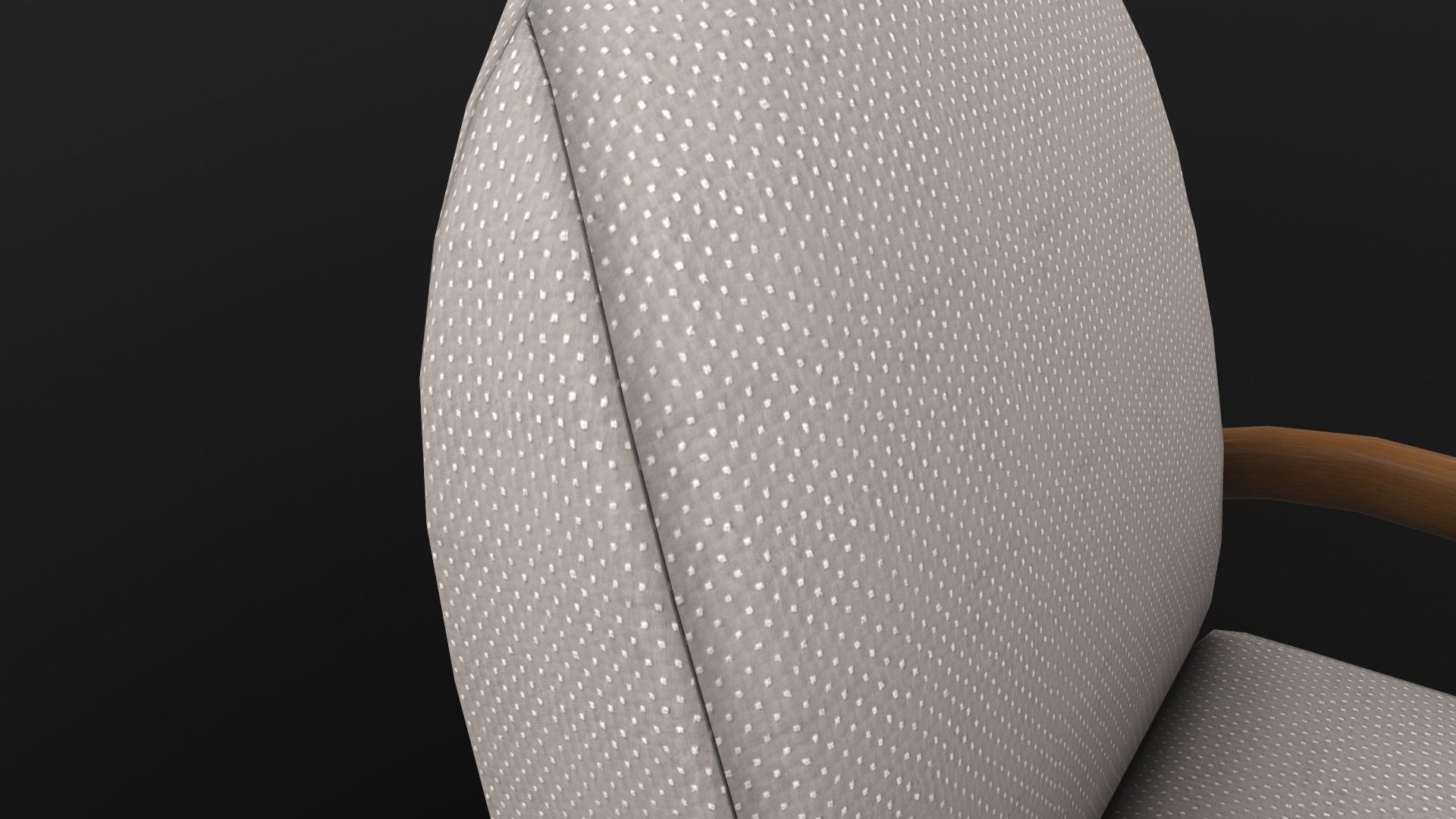 Rocking Chair AR VR PBR Lowpoly with game ready 3d Model Low-poly 3D model_11