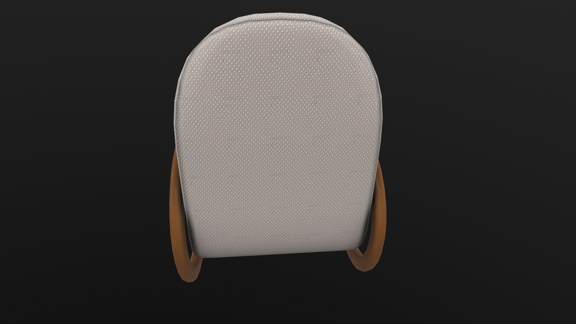 Rocking Chair AR VR PBR Lowpoly with game ready 3d Model Low-poly 3D model_7