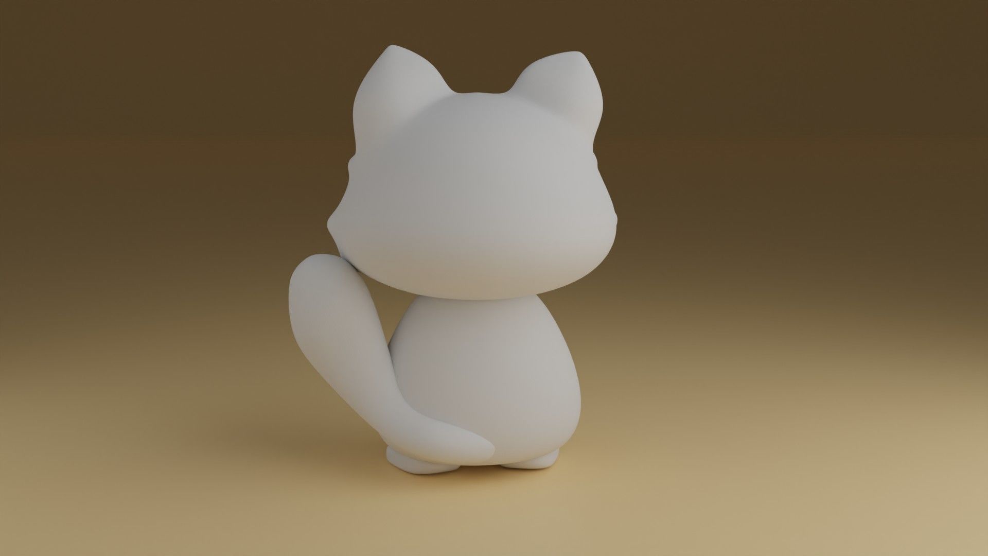 kitty 3D print model_4
