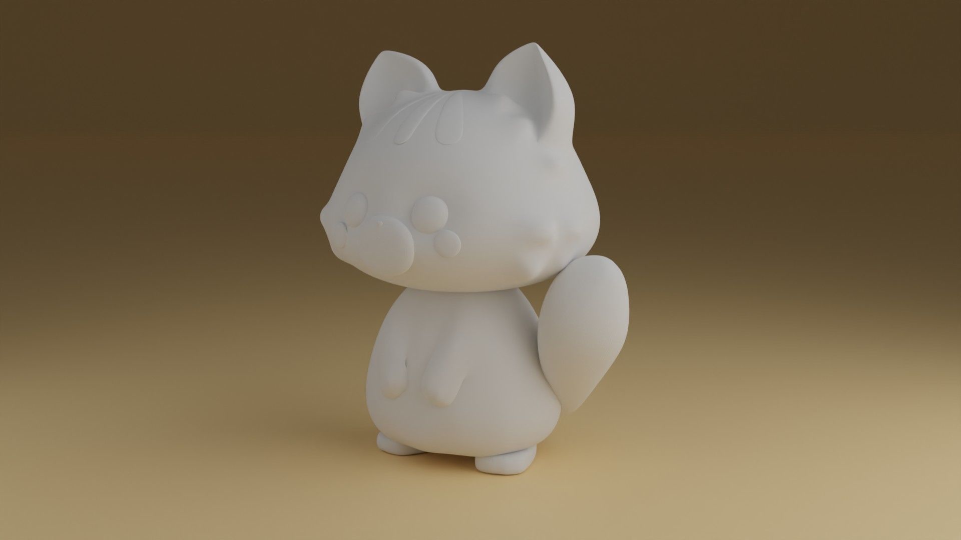 kitty 3D print model_6