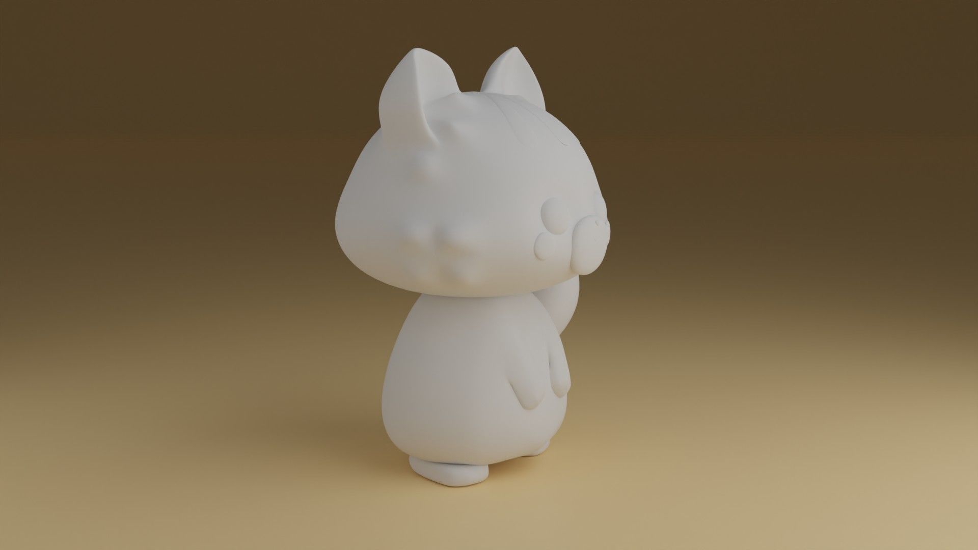 kitty 3D print model_2