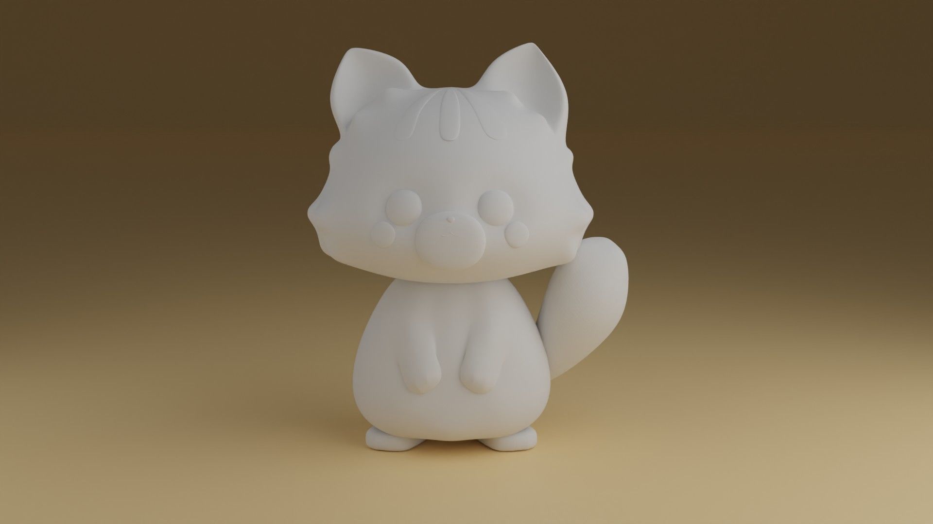 kitty 3D print model_1