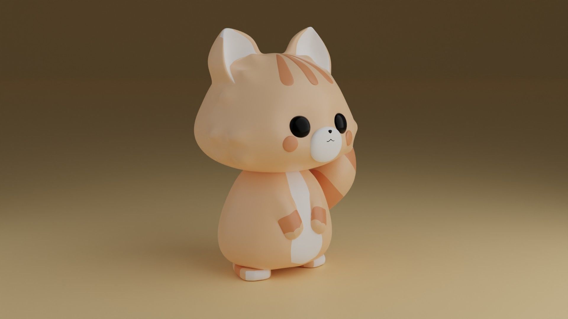 kitty 3D print model_9