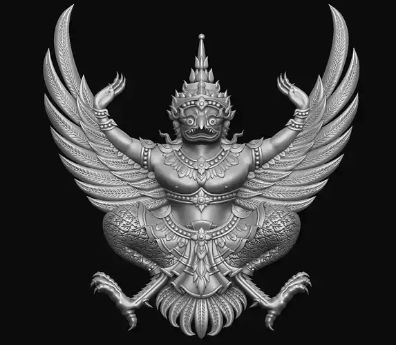 Garuda Bas-Relief 3D print model