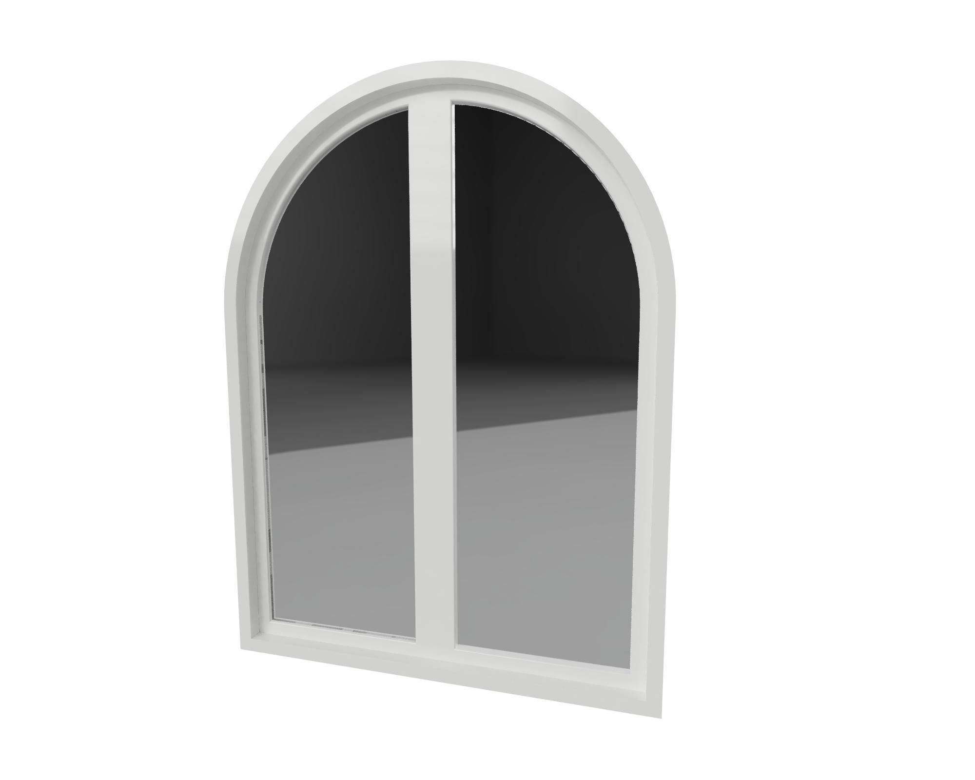 Window arc 3D model_4