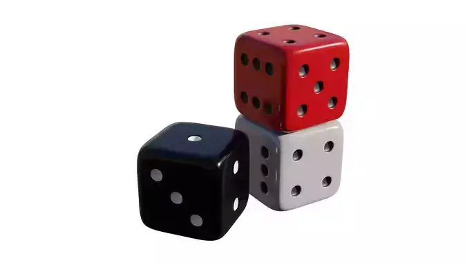 Gaming Dice Free 3D model