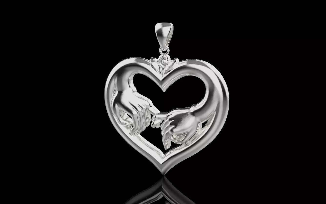 Pendants Love You 0043 3D print model