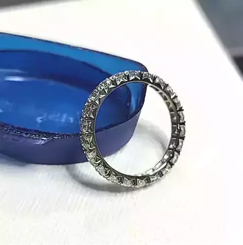 Diamonds ring Wedding Band 3D print 3D Model