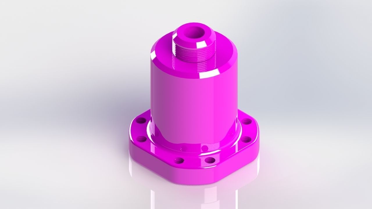 Fuel injector nozzle 3D model_1