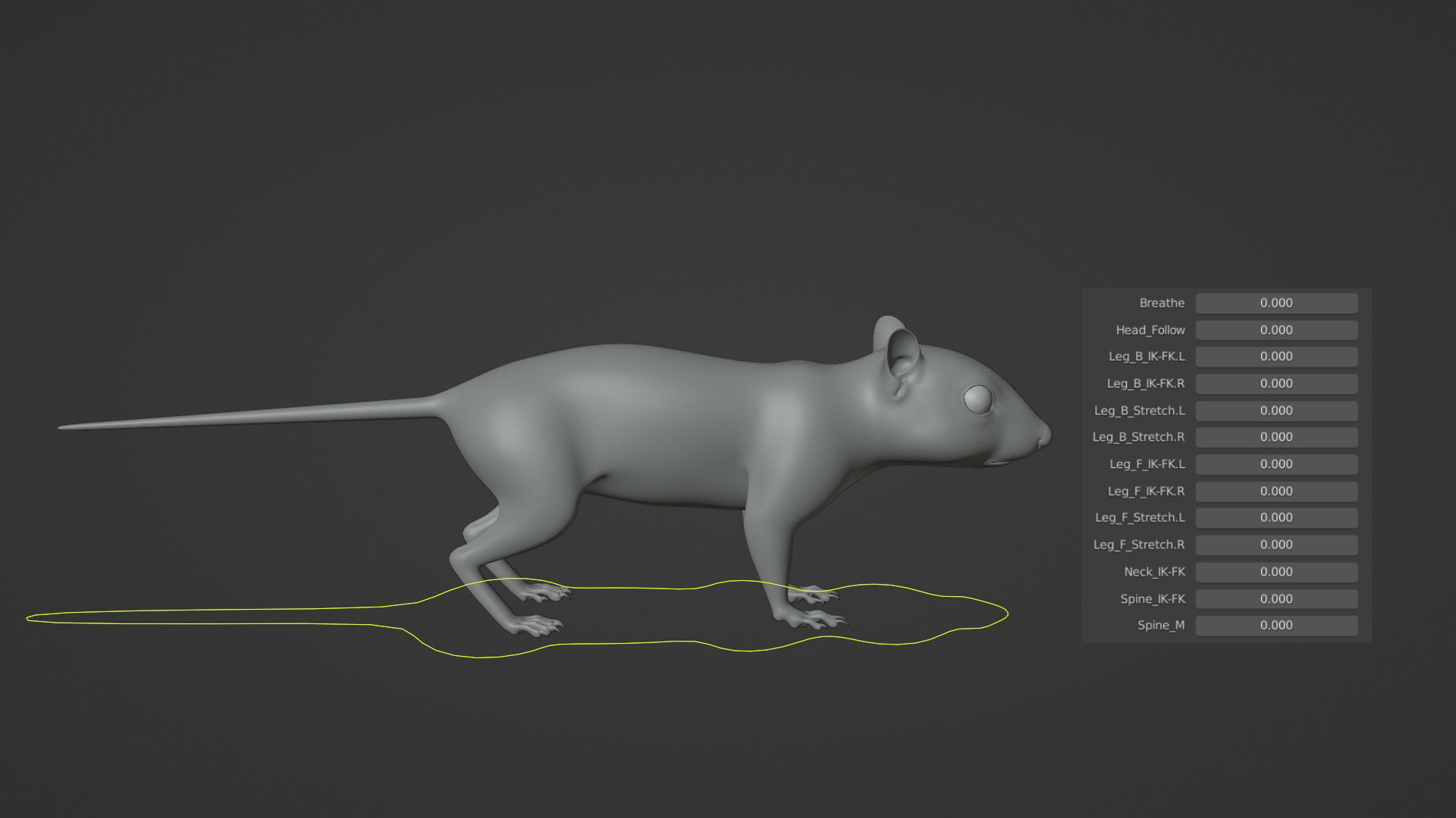 Chipmunk Animation VFX Grace 3D model_25