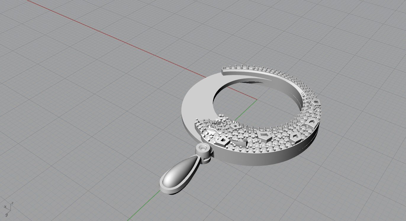 Pendant 3D print model_11