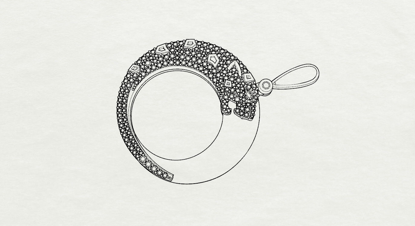 Pendant 3D print model_17