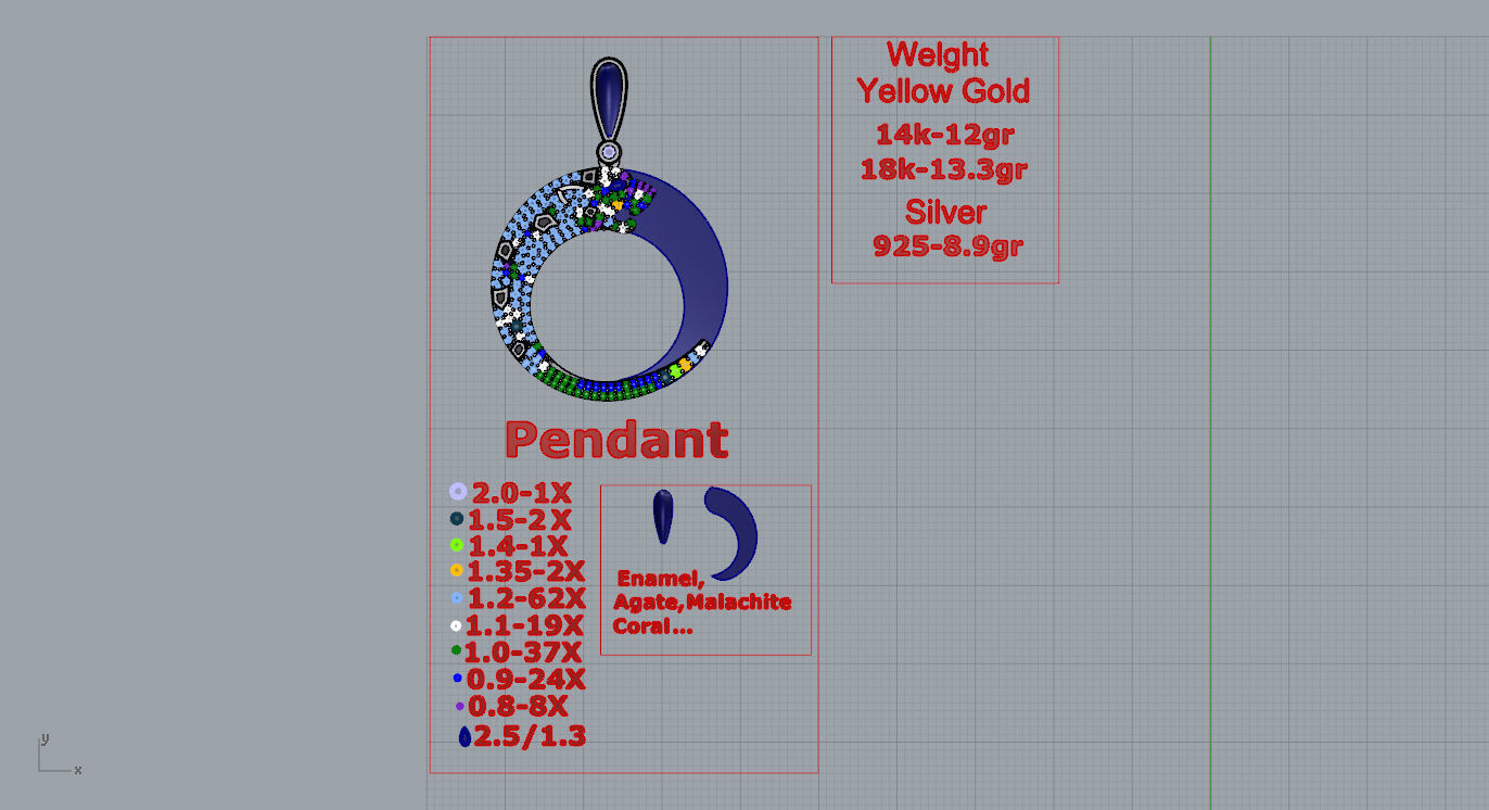 Pendant 3D print model_4