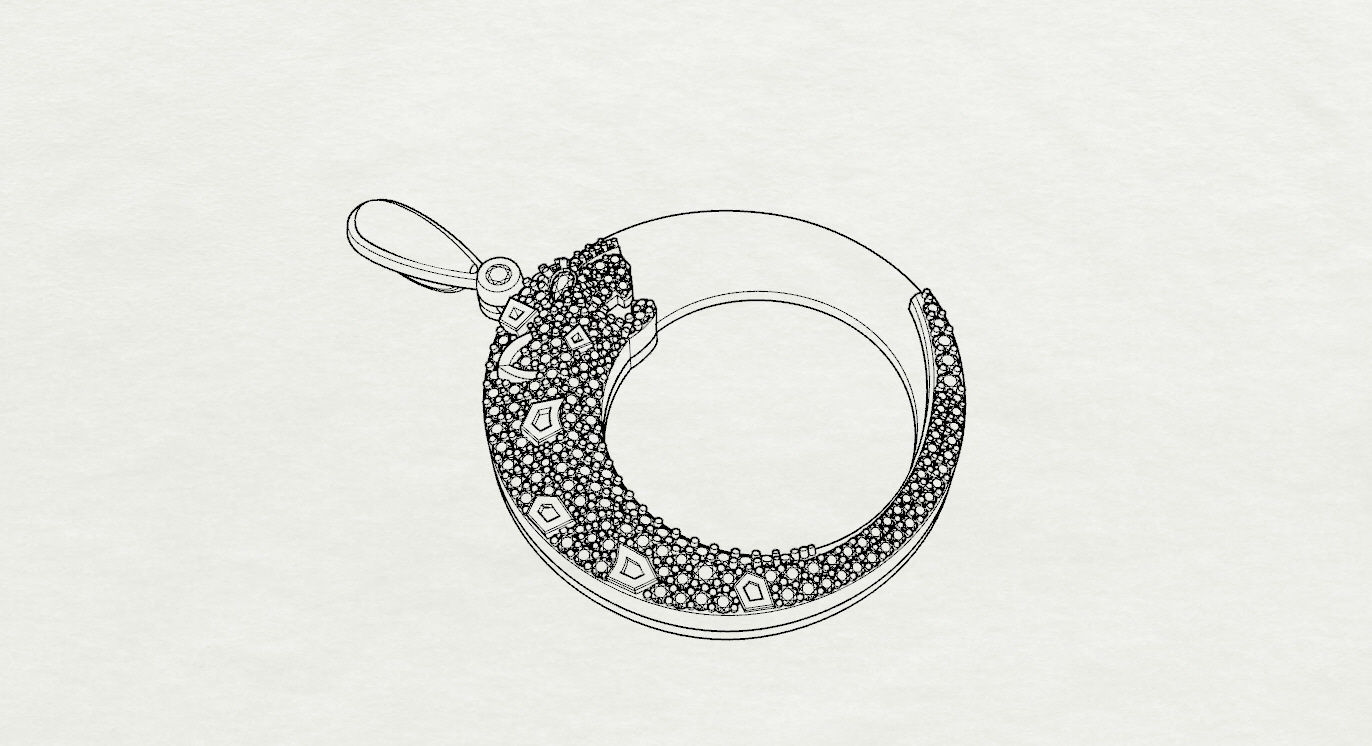 Pendant 3D print model_14