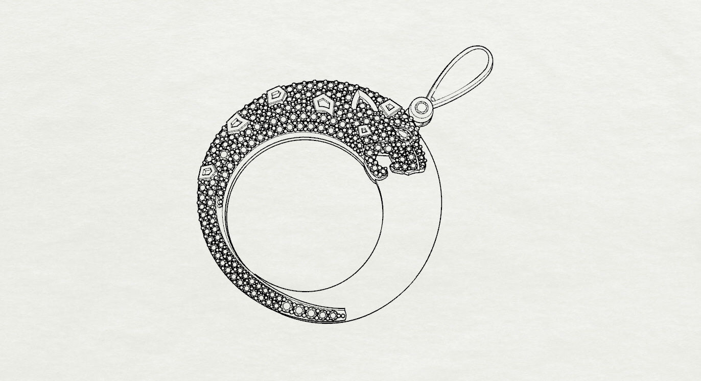 Pendant 3D print model_15