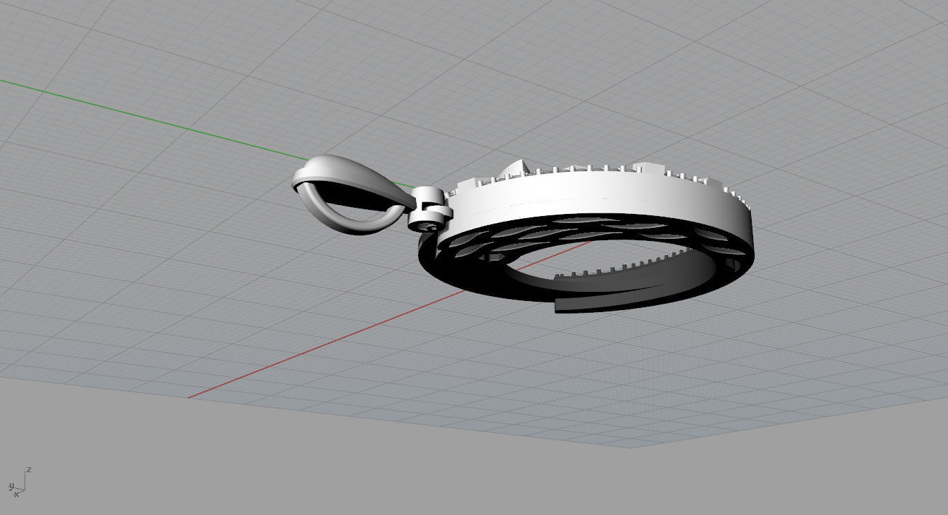 Pendant 3D print model_12