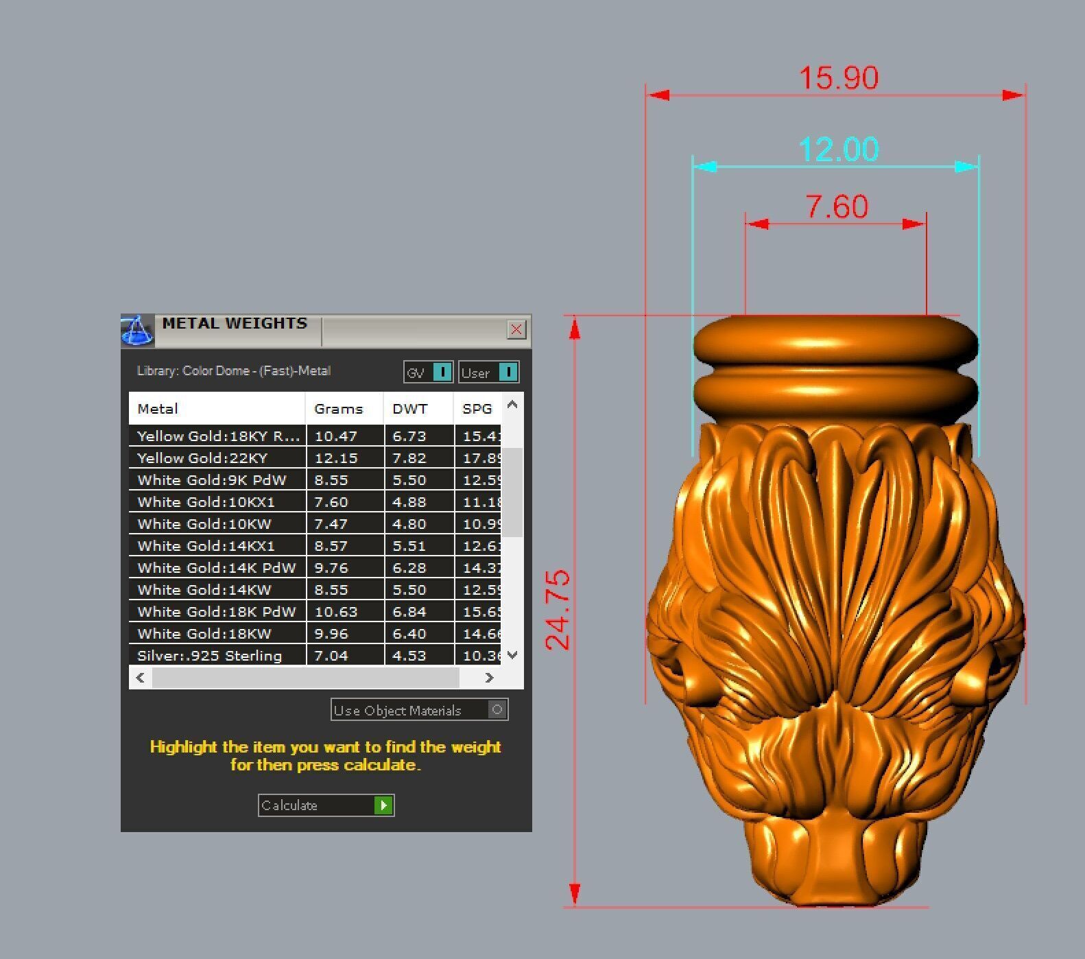 Lion Head for Chain Bracelet 3D print model_18