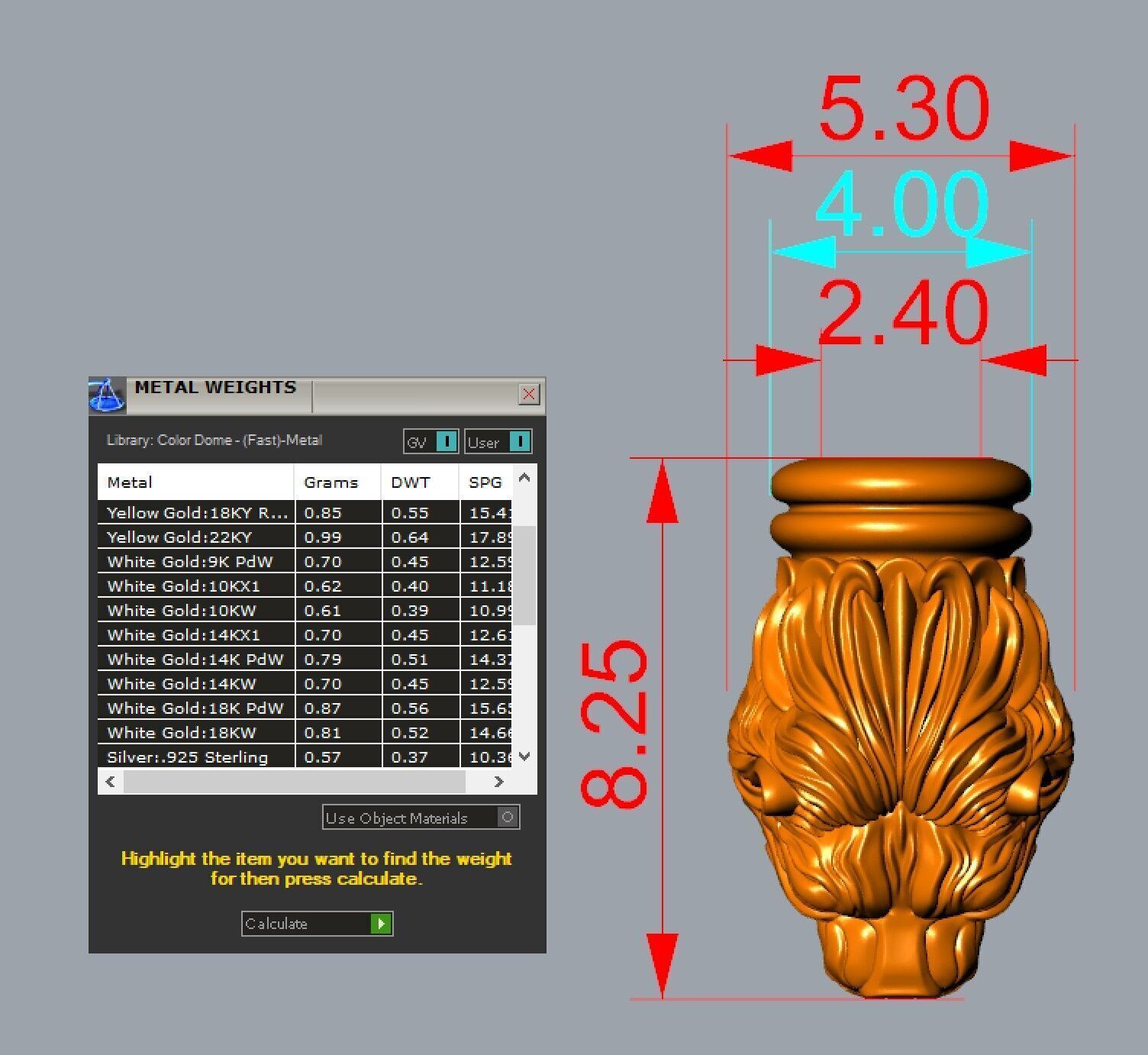 Lion Head for Chain Bracelet 3D print model_19