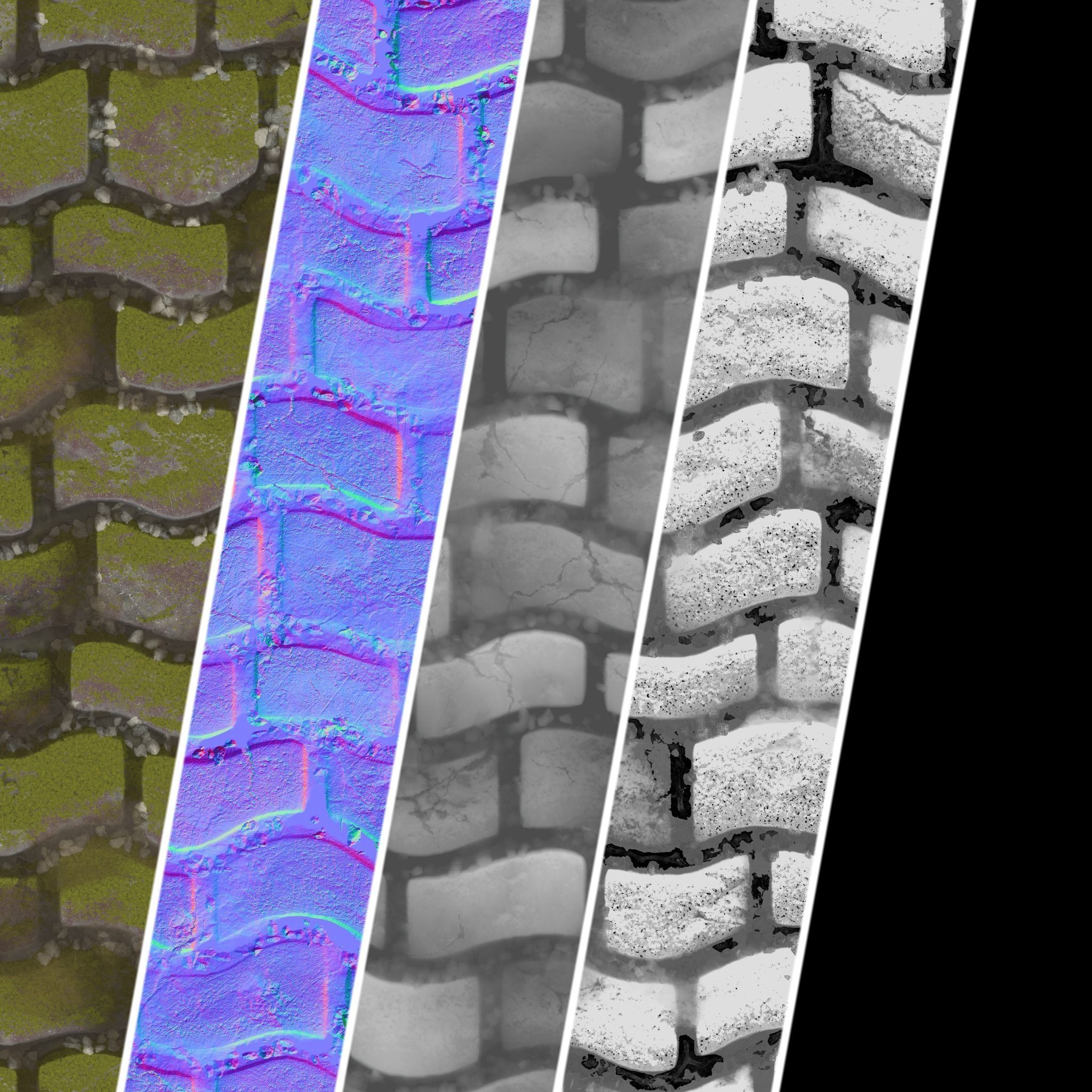 Pavement Materials 37- Paving By Snow and Mud Seamless Texture_3