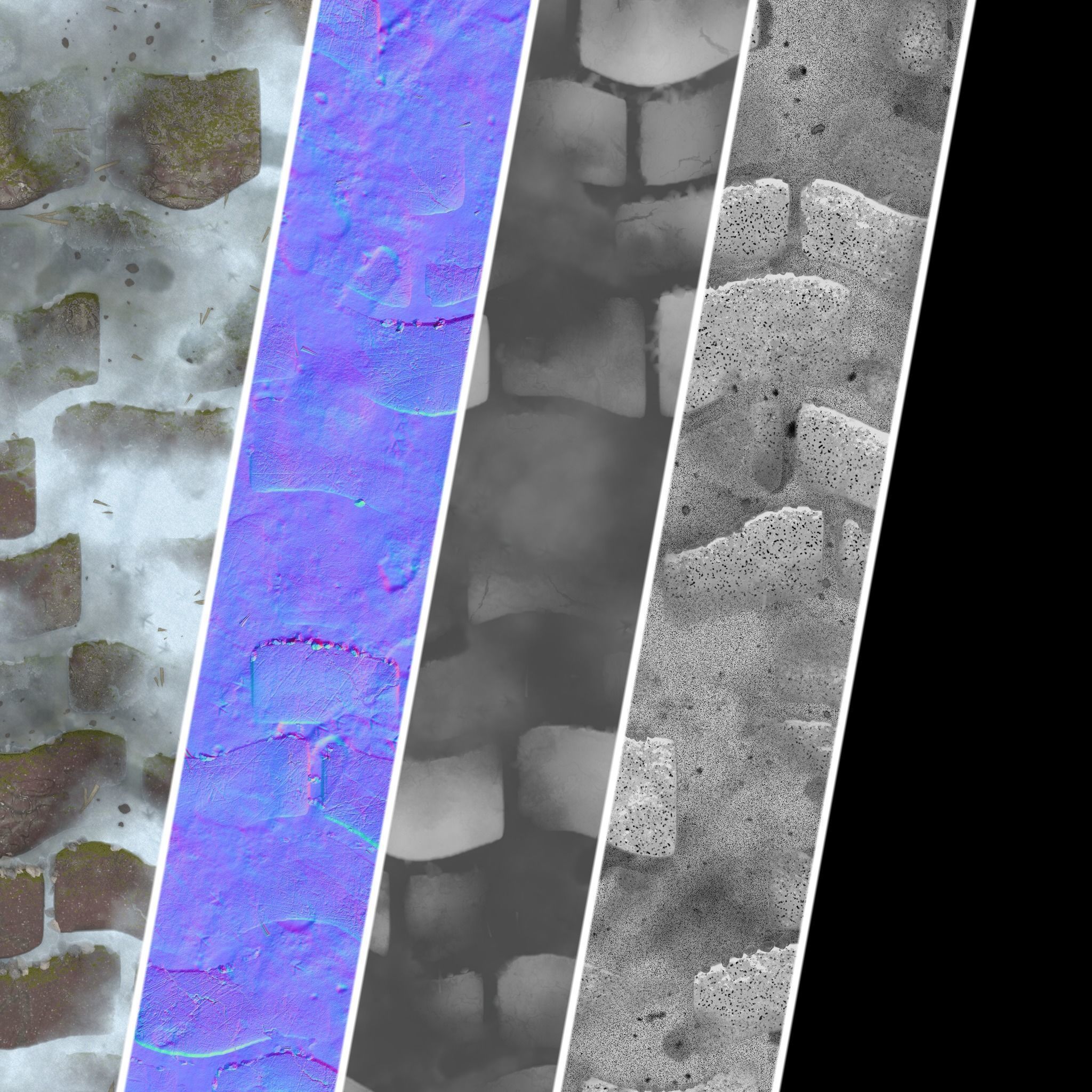 Pavement Materials 37- Paving By Snow and Mud Seamless Texture_6