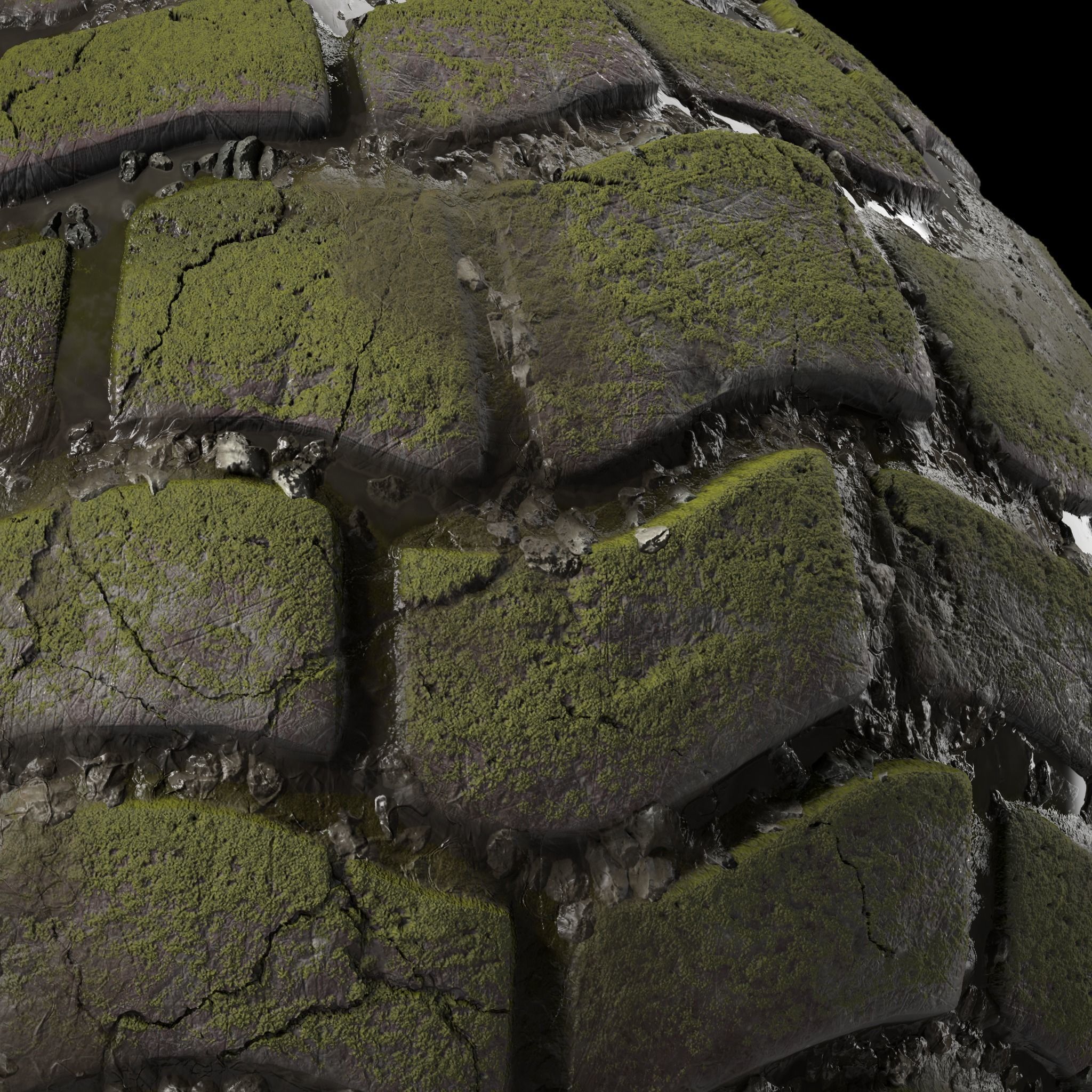Pavement Materials 37- Paving By Snow and Mud Seamless Texture_2