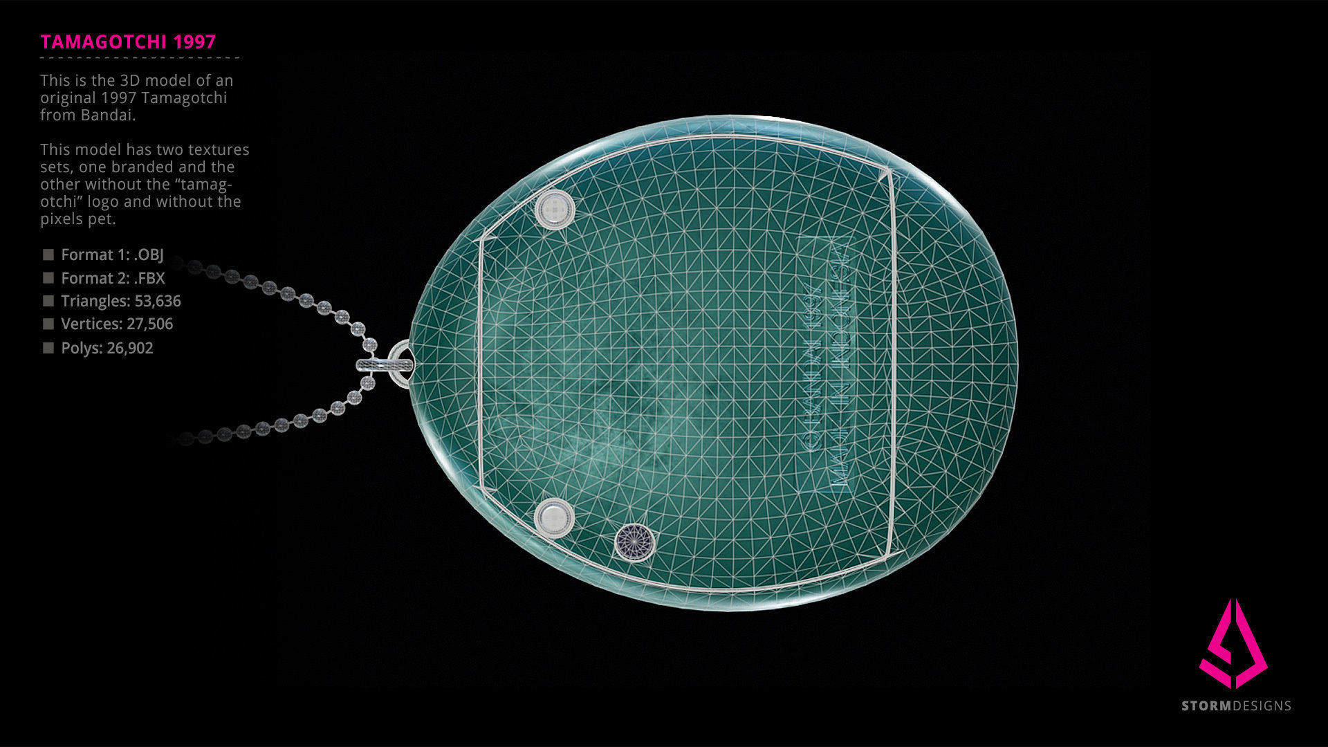 Tamagotchi 1997 Model 3D model_12