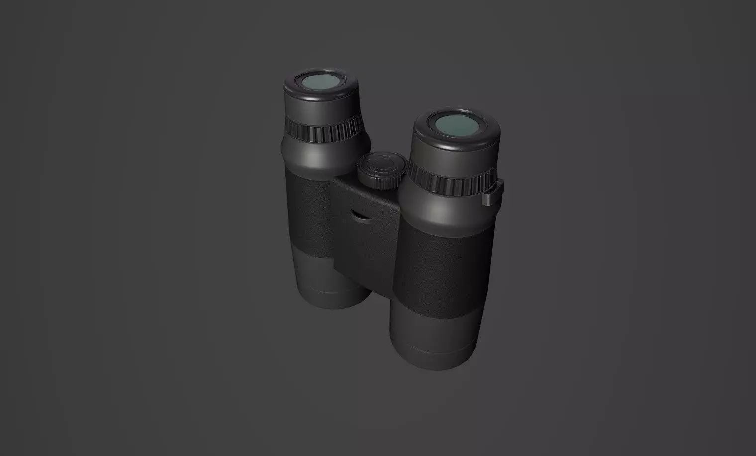 Binoculars Fernglas Low-poly 3D model_0