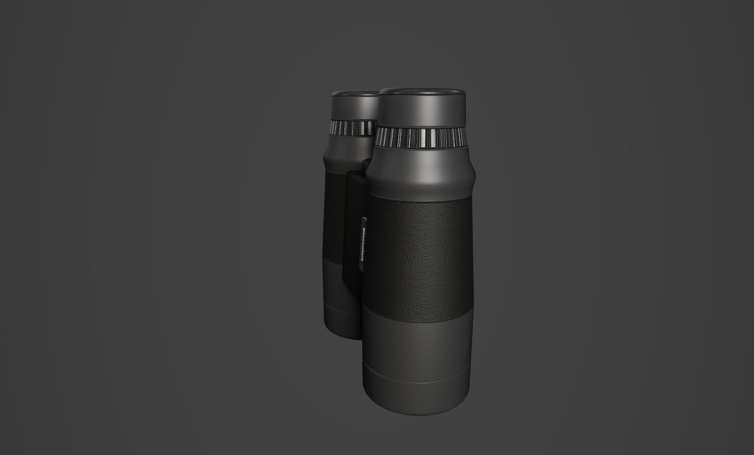 Binoculars Fernglas Low-poly 3D model_4
