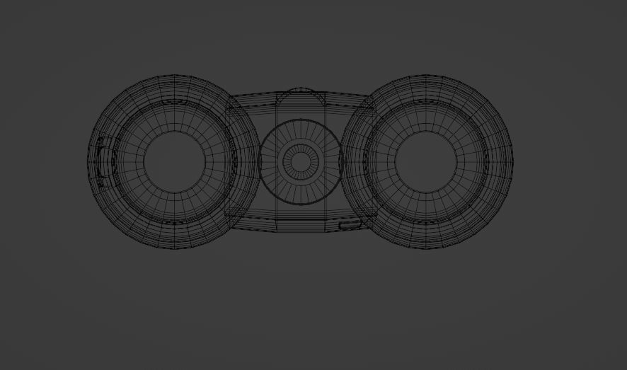 Binoculars Fernglas Low-poly 3D model_18