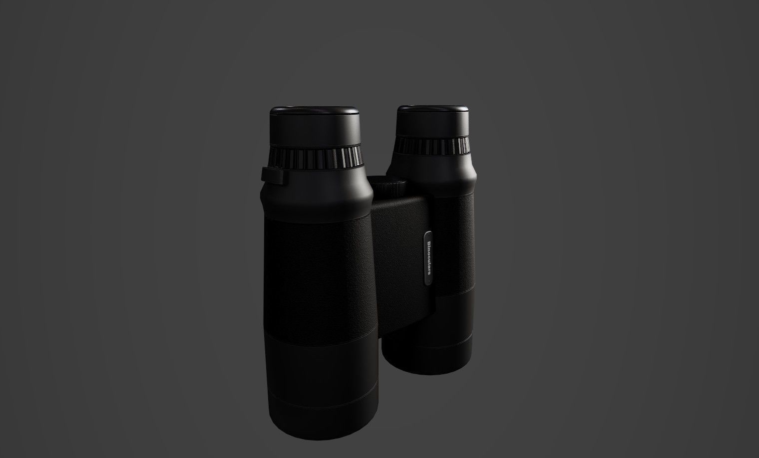 Binoculars Fernglas Low-poly 3D model_2