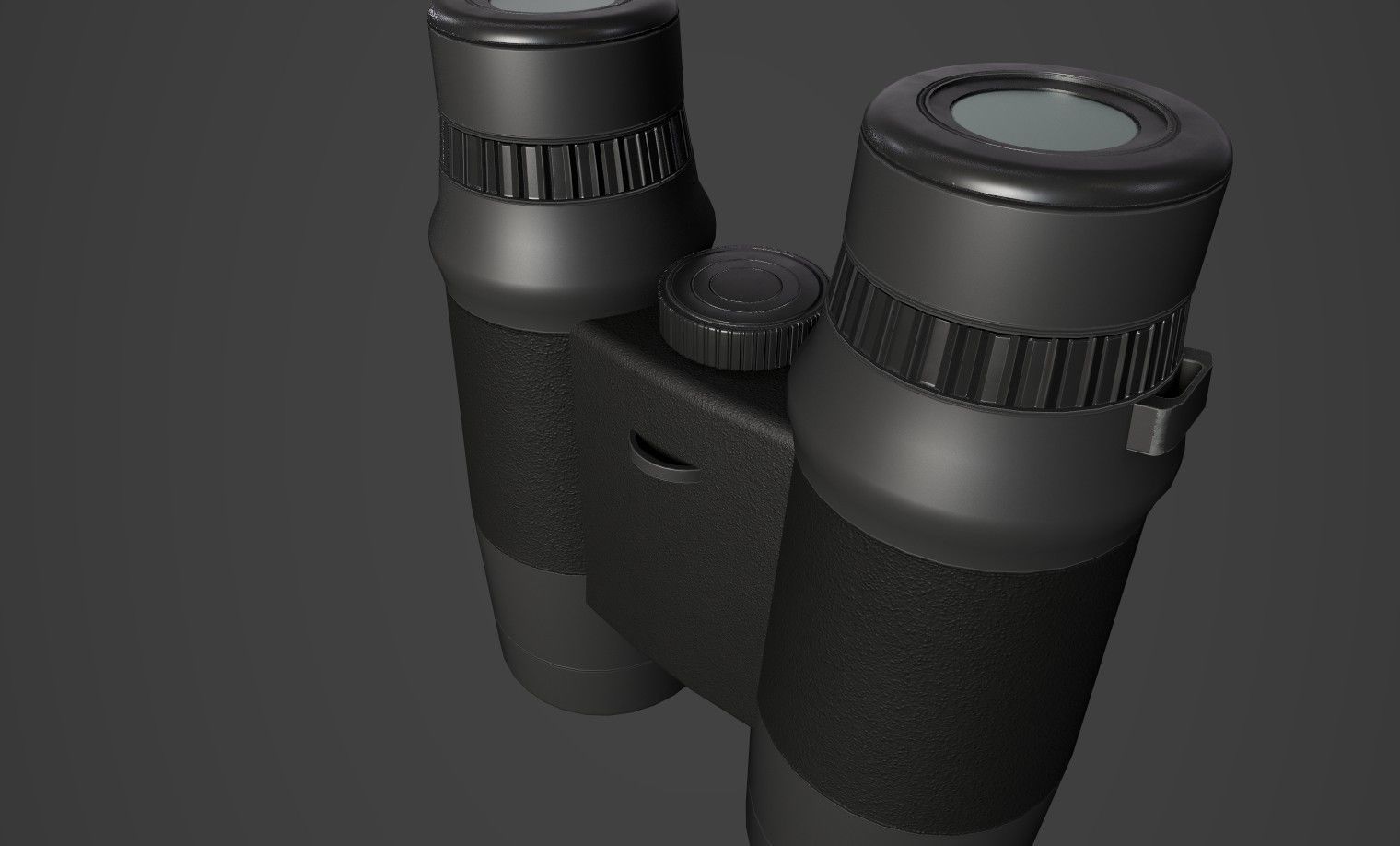 Binoculars Fernglas Low-poly 3D model_7