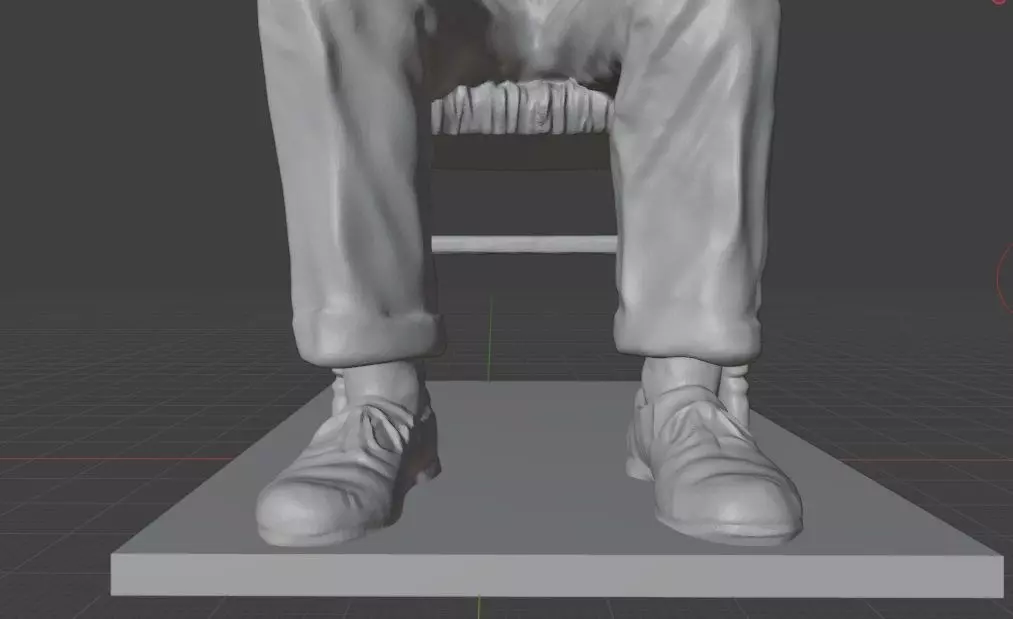 Vincent Van Gogh Statue 3D print model_8