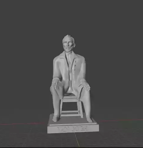 Vincent Van Gogh Statue 3D print model