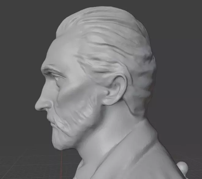 Vincent Van Gogh Statue 3D print model_14